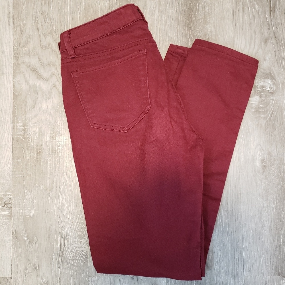 Maroon jeans